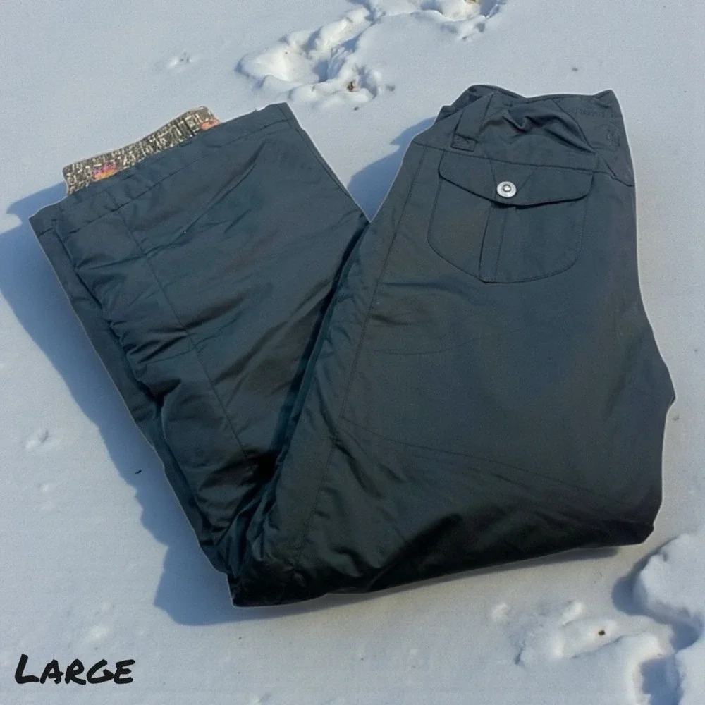 Dragonflies Girls LARGE Insulated‎ Ski Snowboard Pants Snow Dragons Floral Lined